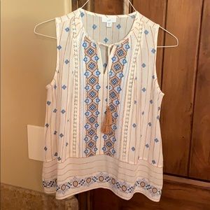 Sleeveless Boho top